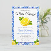Invitation Fête des mariées principale de Squeeze au citron m (Debout devant)