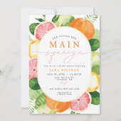 Invitation Fête des mariées principale de Squeeze aux agrumes (Devant)