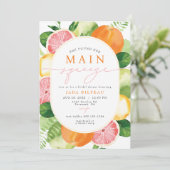 Invitation Fête des mariées principale de Squeeze aux agrumes (Debout devant)