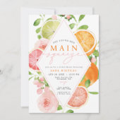 Invitation Fête des mariées principale de Squeeze aux agrumes (Devant)