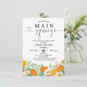 Invitation Fête des mariées principale de zézé orange Mandari (Debout devant)