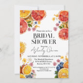 Invitation Fête des mariées principale des agrumes (Devant)