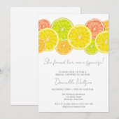 Invitation Fête des mariées principale des agrumes (Devant / Derrière)