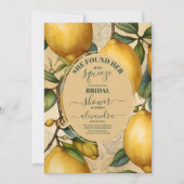 Invitation Fête des mariées principale du jardin de citron mo (Devant)