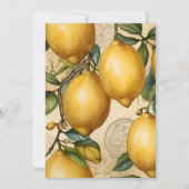 Invitation Fête des mariées principale du jardin de citron mo (Dos)