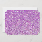 Invitation Fête des mariées Purple Parties scintillant Futur (Dos)