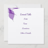 Invitation Fête des mariées Purple Passion (Dos)
