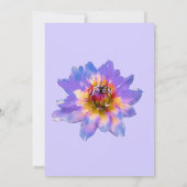 Invitation Fête des mariées Purple Watercolor Blossoms (Dos)