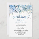 Invitation Fête des mariées "Quelque chose de bleu avant de f (Devant)