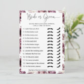 Invitation Fête des mariées Qui connaît le mieux le couple ? (Debout devant)