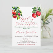 Invitation Fête des mariées Red Apple (Debout devant)