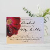Invitation Fête des mariées Red Rose (Debout devant)