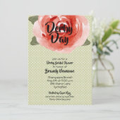 Invitation Fête des mariées Red Rose Derby (Debout devant)