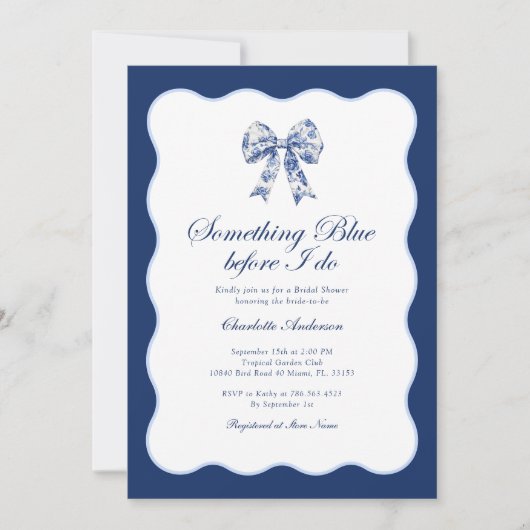 Invitation Fête des mariées rétro (Devant)