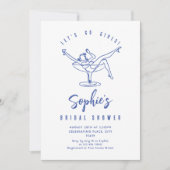 Invitation Fête des mariées rétro à griffes à main funky (Devant)