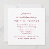 Invitation Fête des mariées rétro crème glacée Parlante rache (Dos)