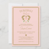 Invitation Fête des mariées Retro Tropical Pickleball & Prose (Devant)