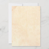 Invitation Fête des mariées rétro vintage Rustique (Dos)