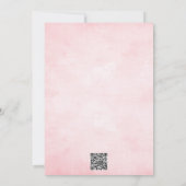 Invitation Fête des mariées Robe Mariage Rosée (Dos)