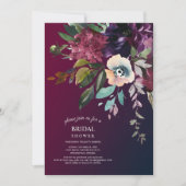 Invitation Fête des mariées romantique de bouquet de mariée e (Devant)