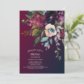 Invitation Fête des mariées romantique de bouquet de mariée e (Debout devant)