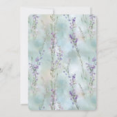 Invitation Fête des mariées romantique de jolies fleurs de la (Dos)