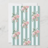 Invitation Fête des mariées romantique Garden Party (Dos)