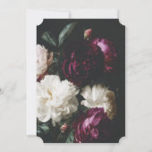 Invitation Fête des mariées romantique Moody Black Gothique F (Dos)