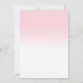 Invitation Fête des mariées Romantique Plutôt Rose Florale Wr (Dos)