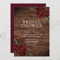 Fête des mariées romantique Rustique Roses Rouges