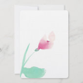 Invitation Fête des mariées rose (Dos)