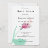 Invitation Fête des mariées rose (Devant)