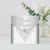 Invitation Fête des mariées Rose blanche (Debout devant)