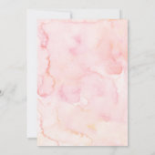 Invitation Fête des mariées Rose Brunch & Bubbly Bourgogne (Dos)