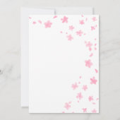 Invitation Fête des mariées rose cerisier (Dos)