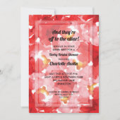 Invitation Fête des mariées rose Collage Derby (Devant)