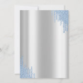 Invitation Fête des mariées Rose de disques Blue Wine (Dos)