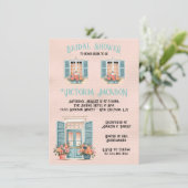 Invitation Fête des mariées rose de la Nouvelle-Orléans (Debout devant)