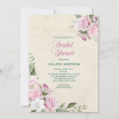 Invitation Fête des mariées Rose de lavande rose (Devant)