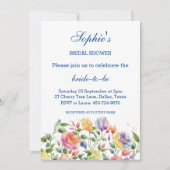 Invitation Fête des mariées Rose de printemps rose Lilac (Devant)