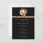 Invitation Fête des mariées Rose d'or (Devant)