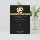 Invitation Fête des mariées Rose d'or (Debout devant)