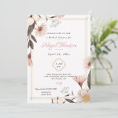 Invitation Fête des mariées Rose Dusty (Debout devant)