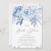 Invitation Fête des mariées Rose Dusty Blue (Devant)