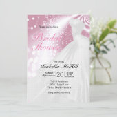 Invitation Fête des mariées - Rose Elegant (Debout devant)