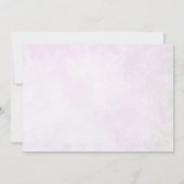 Invitation Fête des mariées rose florale Brunch et Bubbly Pho (Dos)