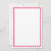 Invitation Fête des mariées rose florale élégante (Dos)