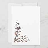 Invitation Fête des mariées rose Gold Floral (Dos)