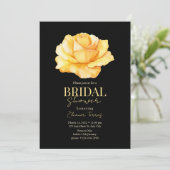 Invitation Fête des mariées Rose jaune Fête des mariées Boho (Debout devant)