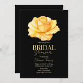 Invitation Fête des mariées Rose jaune Fête des mariées Boho (Devant / Derrière)